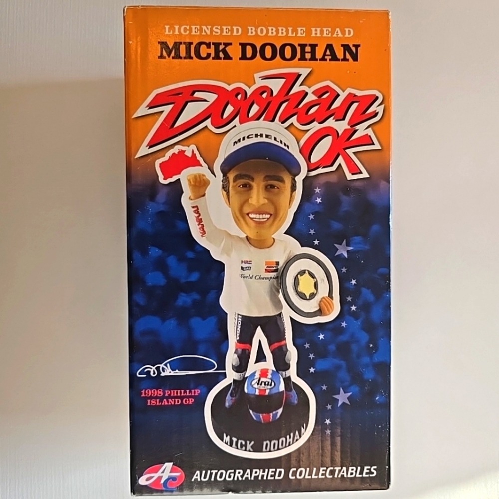 Mick Doohan Bobble Head RARE MotoGP 5 time Champion BRAND NEW with original box